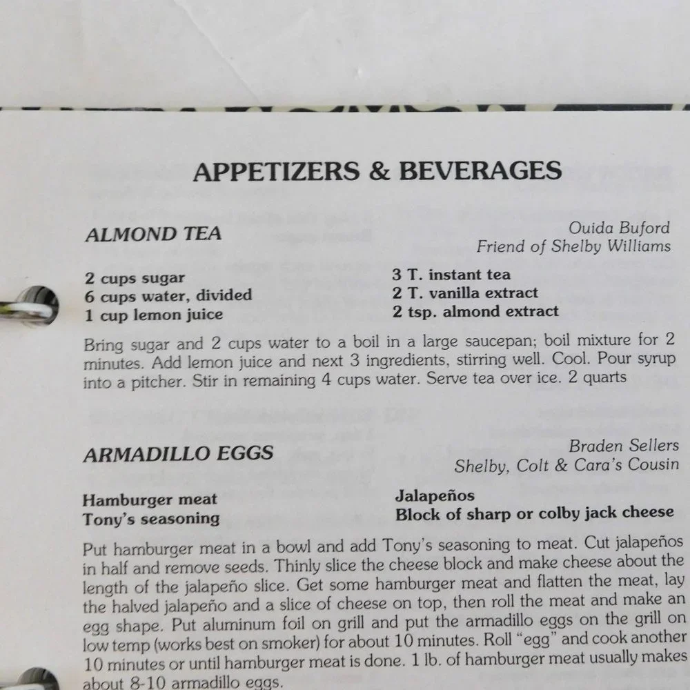 Cooking with the Class of 2012 Cookbook Huntington Texas High School Binder